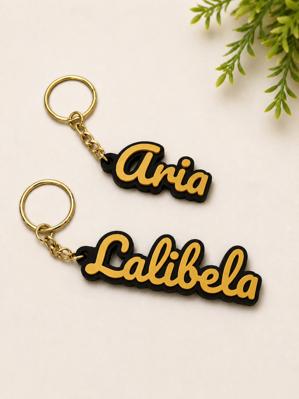 Custom 3D Printed Name Keychains